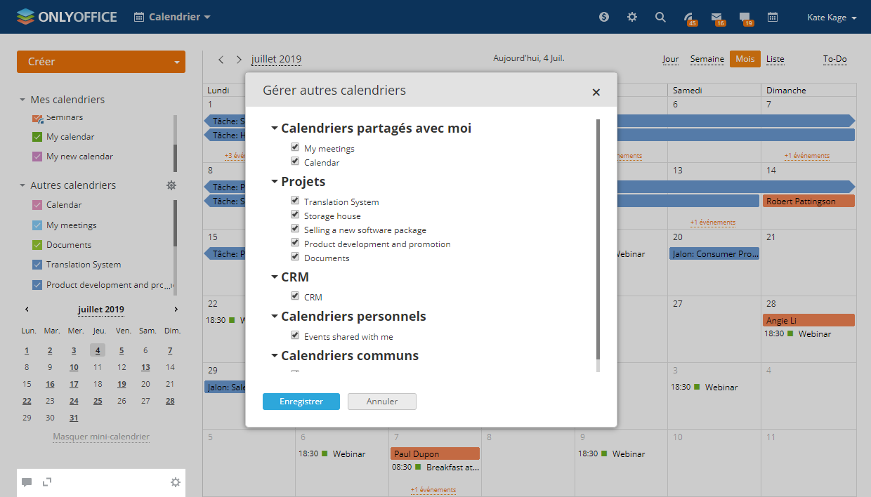 Integrazione con tutti i moduli di ONLYOFFICE