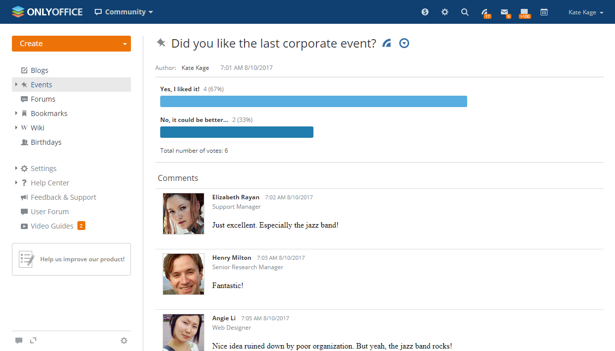 Creating polls and surveys