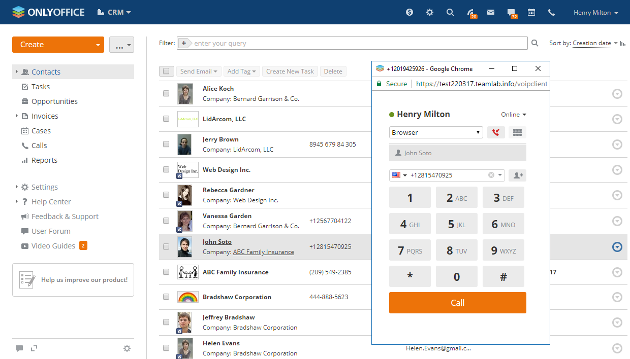 Customer call management system