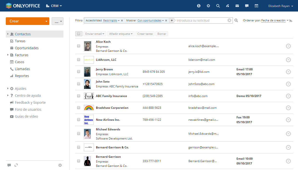 Gestíón efectiva de la base de datos de clientes