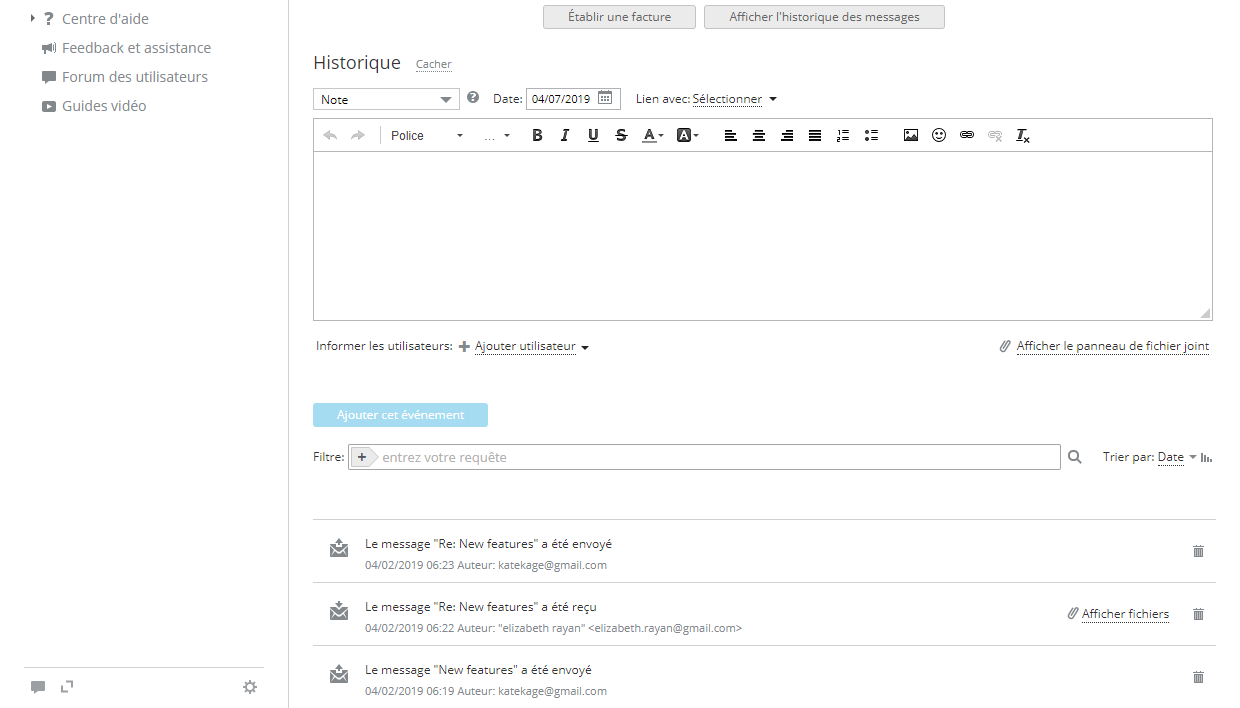 Stretta integrazione con Mail