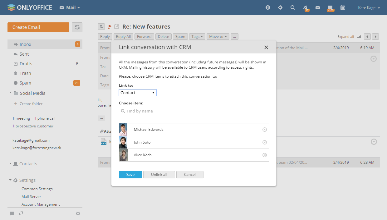 CRM integration