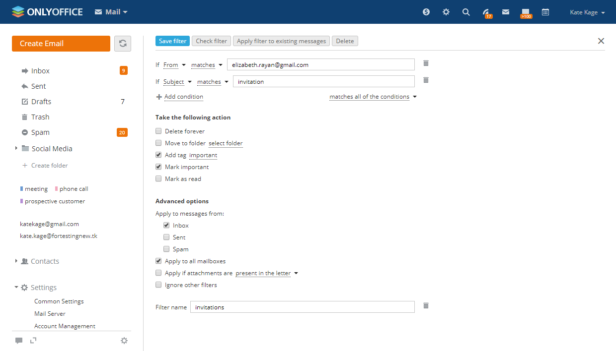 Effective email management