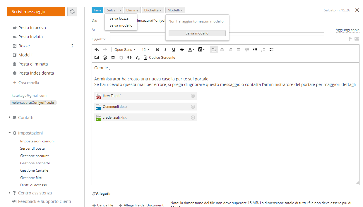 Formattazione facile delle email