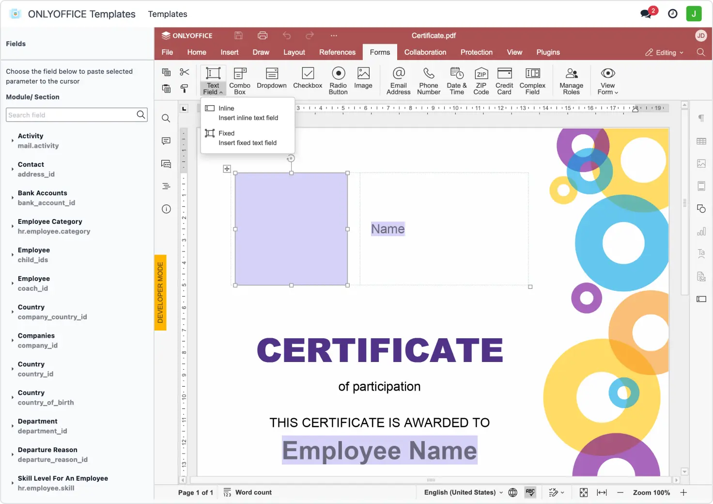 ONLYOFFICE for Odoo