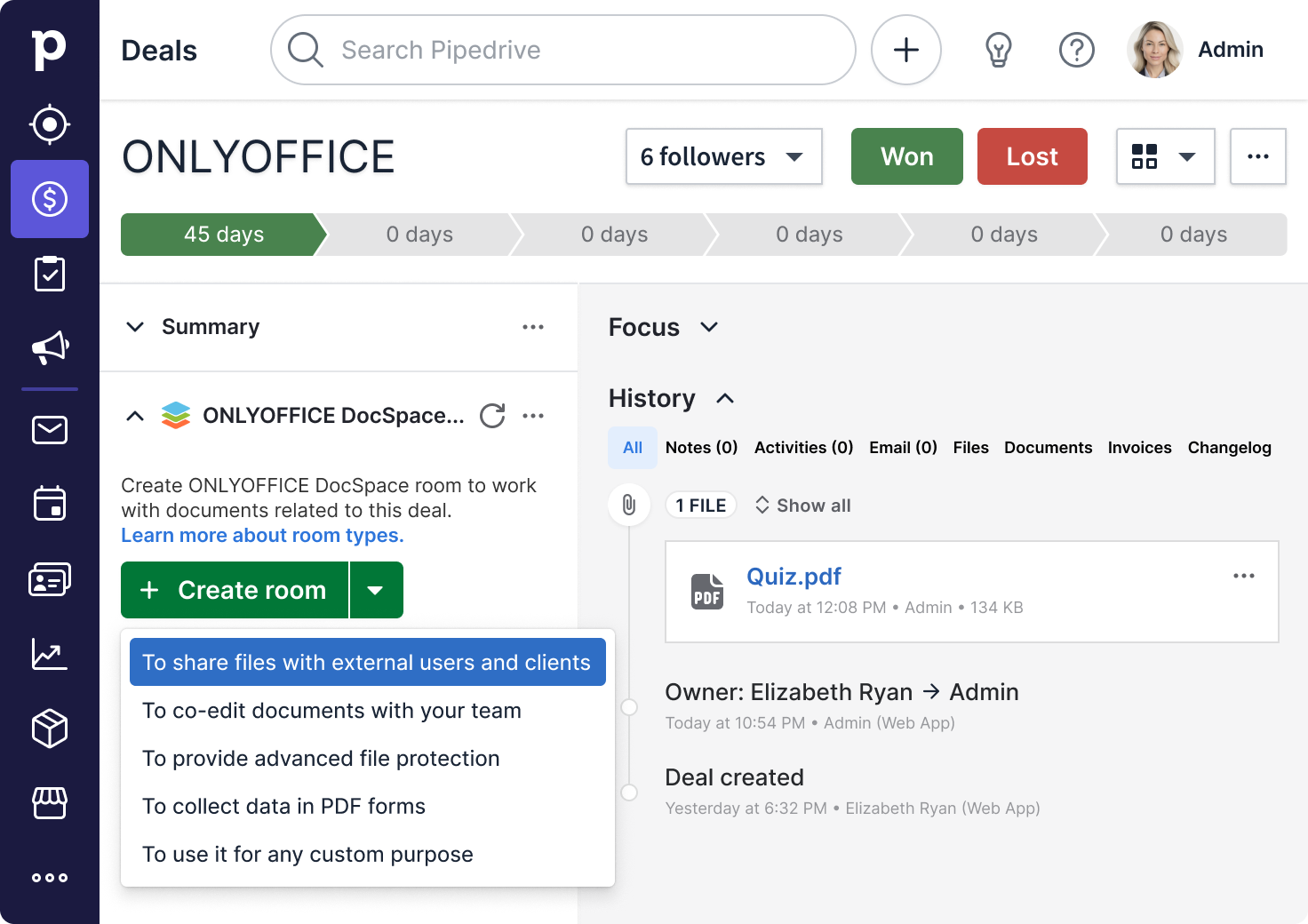 GitHub - ONLYOFFICE/onlyoffice-docspace-pipedrive: The app which ...
