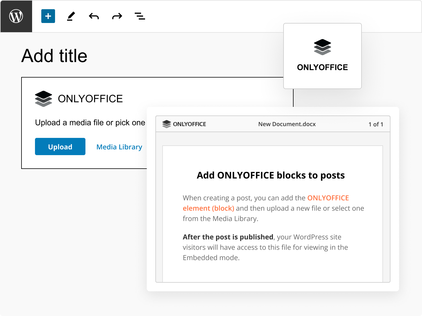 ONLYOFFICE Docs for WordPress