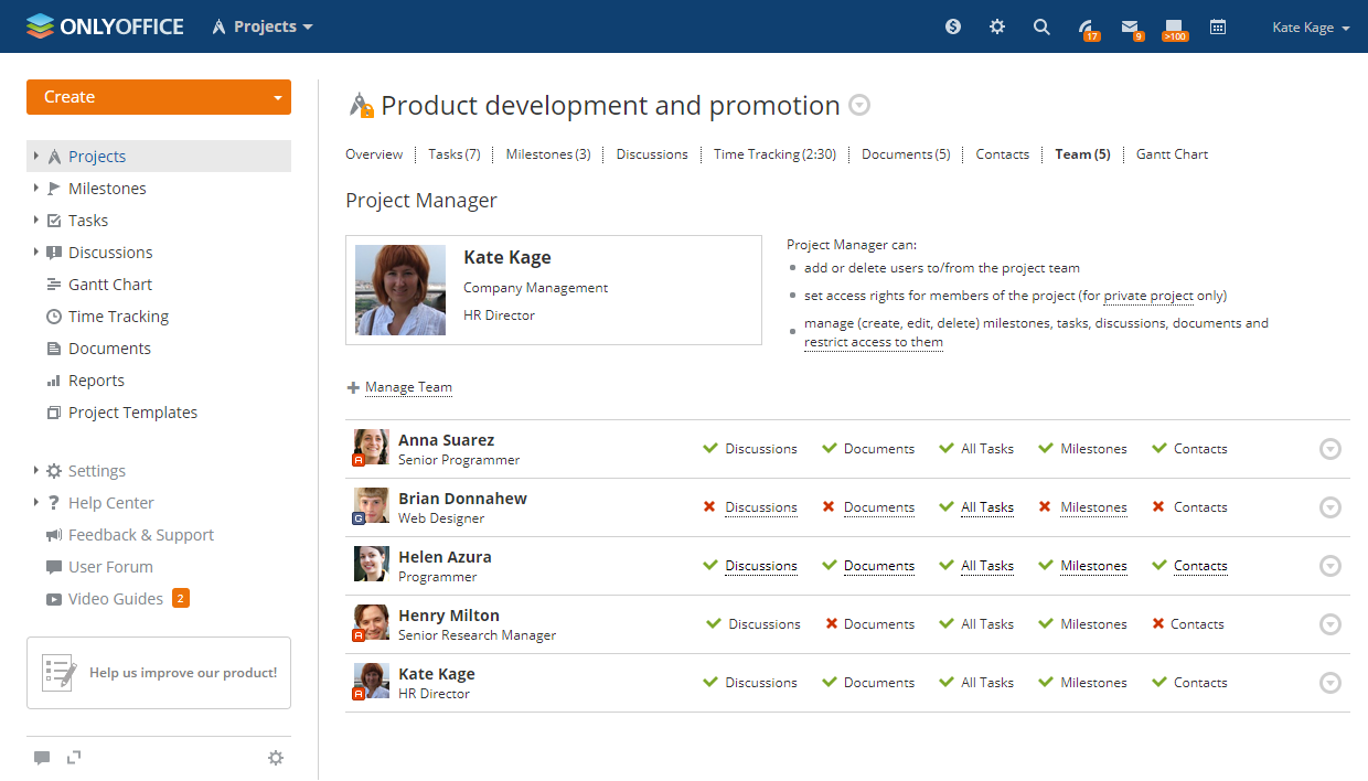 Access rights management