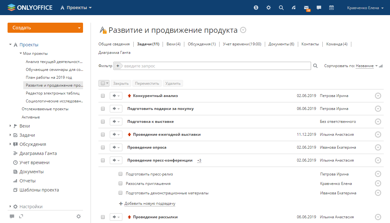 Иерархия проекта